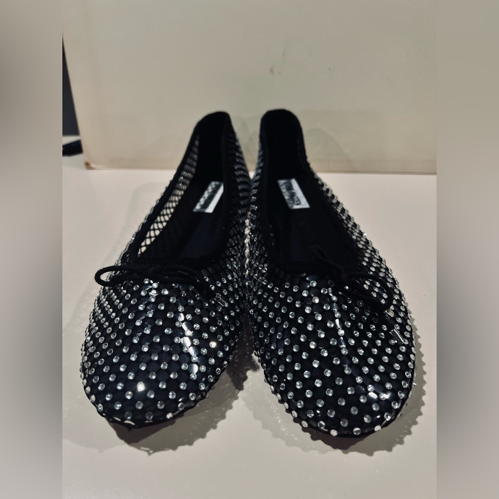 Steve Madden Rhinestone Embellished Ballet Flats Women's Size 9.5M, like new - Picture 7 of 12